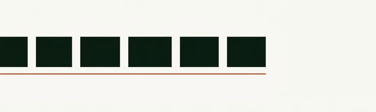 Typographic treatment of the Meridian Guides wordmark with a single terracotta hairline rule